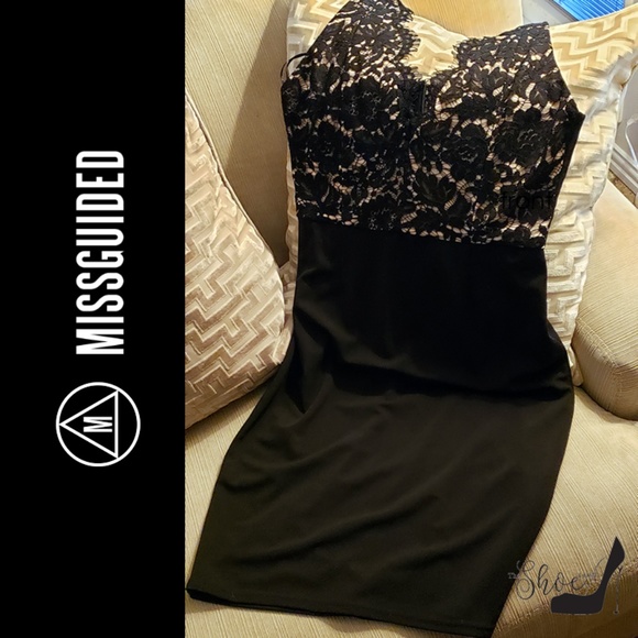Missguidee Lace Bodycon Cocktail Party Dress - Picture 1 of 8